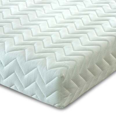 Harmony 3 Layer Cool Ultimate Comfort Eco Foam & Cool Blue Latex Gel Foam Mattress 20cms Deep - 4ft6 Double Mattress (135cm by 190cm)