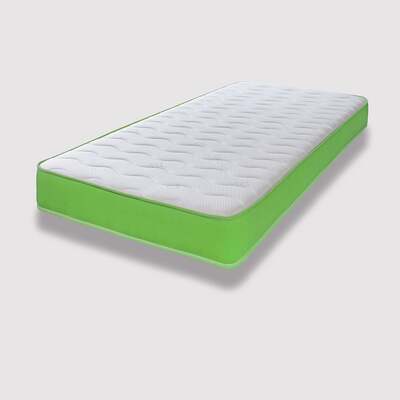Starlight Beds™ 7" Deep Cool touch Luxurious soft Finish Memory Foam & Hybrid Spring Green Border Mattress - 5ft King Mattress (150cm by 200cm)
