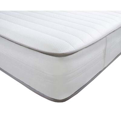 Starlight Beds Hybrid Straight line Memory foam with Handles Open Coil Spring Mattress - Grey Border / 5ft King Mattress (150cm by 200cm)