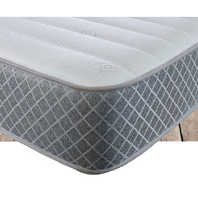 Starlight Beds™ 7" Deep Budget Friendly Classic Straight line design with Cool touch finish Memory foam and Spring Mattress - European Double (140cm b