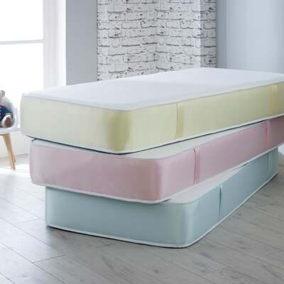 Starlight Beds™ &pipe; Pocket Sprung Children's Mattress - Baby Blue / 4ft Small Double Mattress (120cm by 190cm)