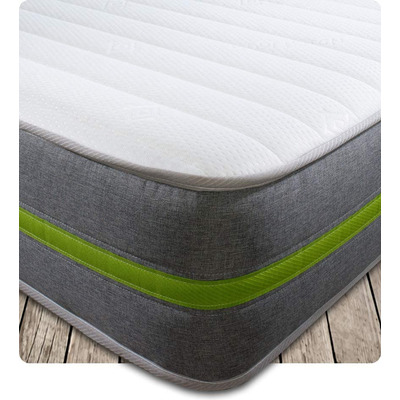 Starlight Beds™ &pipe; Spring & Memory Foam Eco Mattress - 5ft King Mattress (150cm by 200cm)