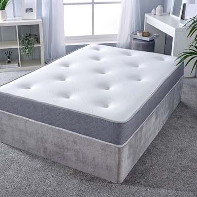 Starlight Beds™ 8" Deep Hand Tufted 7 Comfortable Layer with Memory Foam and Spring Mattress - 2ft6 by 5ft9 Shorty Mattress (75cm by 175cm)