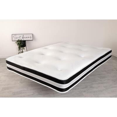 Starlight Beds™ &pipe; Deep Spring Mattress With Hand Tufted Finish - 4ft6 Double Mattress (135cm by 190cm)