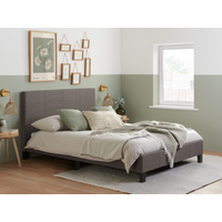 Birlea Berlin Grey Small Double Grey Fabric Fabric Bed