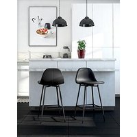 Dorel Home Calvin Bar Stool- Black