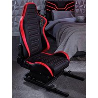 X Rocker Xr Racing Chicane Racing Seat For The Xr Racing Rig With Seat Sliders - Black / Red