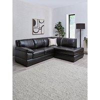 Very Home Marlow Right Hand Corner Leather Chaise Sofa