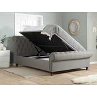 Birlea Castello Side Ottoman Super King Grey Ottoman Bed