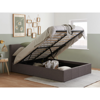 Birlea Berlin Fabric Ottoman King Size Fabric Grey Ottoman Bed