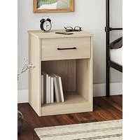 Dorel Home Pearce 1 Drawer Bedside Table - Oak