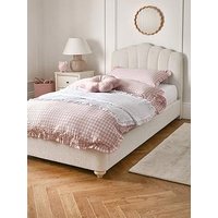 Very Home Shelly Boucle Kids Single Bed With Mattress Options (Buy &Amp; Save!) - Bed Frame With Standard Mattress