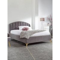 Gfw Pettine End Lift Up Ottoman Storage Bed With Sleepycastle Mattress Options (Buy &Amp; Save!) - Grey - Bedframe + Standard Mattress