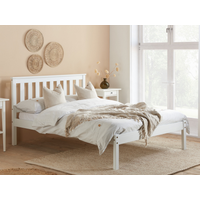 Birlea Denver Low Foot End White King Size White Wooden Bed