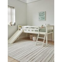 Very Home Novara Mid Sleeper With Slide With Mattress Options (Buy &Amp; Save!) - White - Fsc&Reg; Certified - Bunk Bed With Standard Mattress