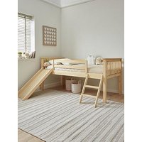 Very Home Novara Mid Sleeper Bed With Slide - With Mattress Options (Buy &Amp; Save!)  - Bunk Bed With Premium Mattress