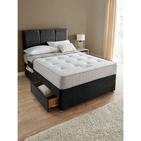 Very Home Sheridan Double Divan &Amp; Hb With 2 Drawers &Amp; Comfort Memory Mattress - Fsc&Reg; Certified