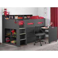Julian Bowen Jupiter Midsleeper Single Anthracite Mid Sleeper