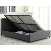 Heartlands Furniture Elle Grey Ottoman Double Ottoman Bed