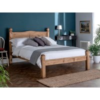 Snuggle Beds Corona Low End Double Antique Wax Wooden Bed