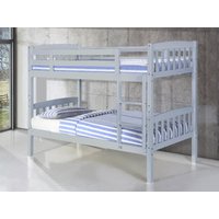 Heartlands Furniture Ashbrook Solid Wood Bunk Bed Single Grey Bunk Bed