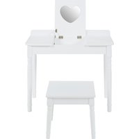 Josie Dressing Table and Stool with Love Heart Mirror