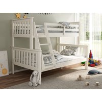 Bedmaster Carra Triple Sleeper Small Double White Bunk Bed