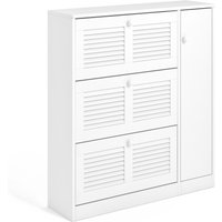 Mayor Shoe Cabinet, 1 Door & 3 Flaps