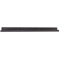 15 x 90cm Black Wall Shelf