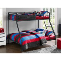 Dorel Single over Double Triple Sleeper Bunk Bed Double Black Bunk Bed