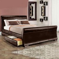 Leesa Four Drawer Storage Bed - Optional Mattress