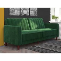 Dorel Pin Tufted Velvet Transitional Sofa Bed Green Velvet Sofa Bed