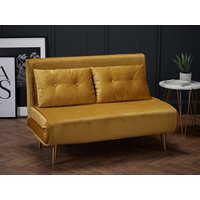 LPD Furniture Madison Sofa bed Mustard Sofa Bed
