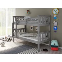Bedmaster Carra Bunk Bed Single Wood Grey   Bunk Bed