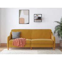 Dorel Jasper Mustard Linen Sofa Bed