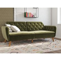 Dorel Tallulah Green Velvet Sofa Bed