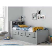 Bedmaster Veera Guest Bed Single Wood Grey   With Trundle Guest Bed