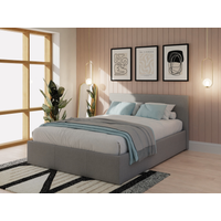 GFW Side Lift Ottoman - Fabric Small Double Grey Fabric Ottoman Bed