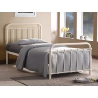 Time Living Miami Single Ivory Metal Bed