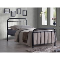 Time Living Miami Single Black Metal Bed