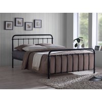 Time Living Miami King Size Black Metal Bed