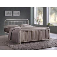 Time Living Miami King Size Ivory Metal Bed