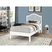Time Living Chester Single White Wooden Bed