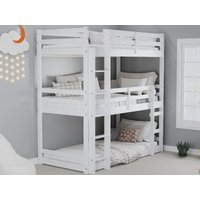 Birlea Tressa Triple Bunk Single White Bunk Bed
