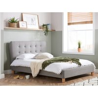 Birlea Stockholm Bed King Size Grey Fabric Bed