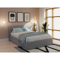 GFW End Lift Ottoman Double GFW Grey Ottoman Bed