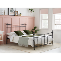 Birlea Emily Double Black Metal Bed