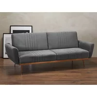 LPD Nico Grey Velvet Fabric Sofa Bed