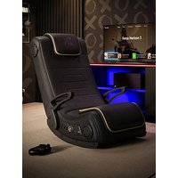 X Rocker Sentinel 4.1 Bluetooth Audio Floor Rocker Gaming Chair - Black / Gold